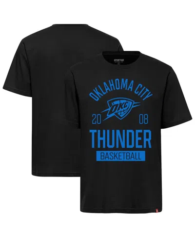 Sportiqe Men's And Women's Black Oklahoma City Thunder Duke Premium T-shirt