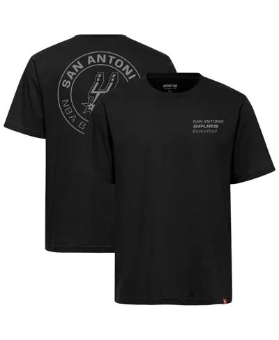 Sportiqe Men's And Women's Black San Antonio Spurs Duke Premium T-shirt
