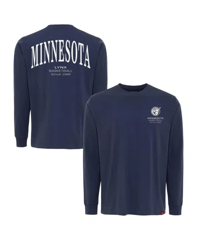 Sportiqe Men's And Women's Blue Minnesota Lynx Athletic Club Collection Sherwood Relaxed Fit Premium Long-sle