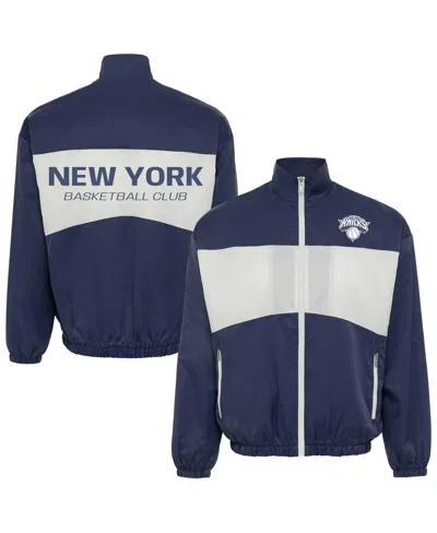 Sportiqe Men's And Women's Blue New York Knicks Athletic Club Collection Senna Premium Lightweight Full-zip J