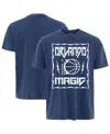 Sportiqe Men's And Women's Blue Orlando Magic Rock Roll Collection Angus Premium Mineral Wash T-shirt In Blue
