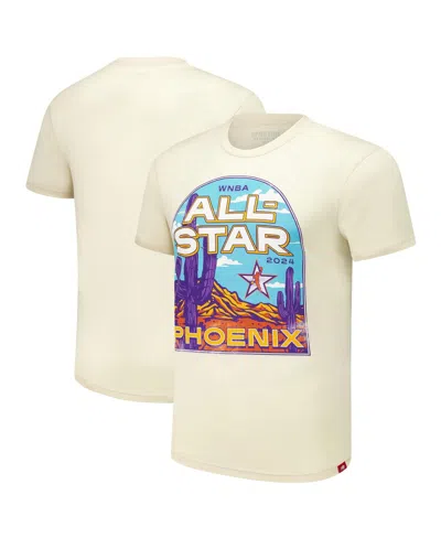 Sportiqe Men's And Women's Cream 2024 Wnba All-star Game Super Soft Comfy Tri-blend T-shirt In White