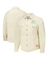 Sportiqe Men's And Women's Cream Boston Celtics High Country Reeves Full-button Long Sleeve Shirt In Cream