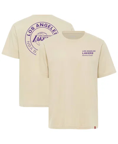 Sportiqe Men's And Women's Cream Los Angeles Lakers Duke Premium T-shirt In Neutral