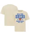 Sportiqe Men's And Women's Cream New York Knicks Duke Premium T-shirt