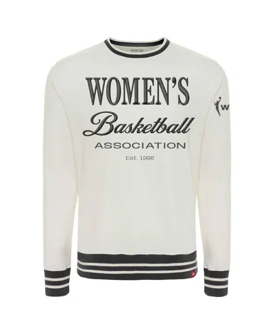Sportiqe Men's And Women's Cream Wnba Athletic Club Collection French Terry Crew Sweatshirt In White