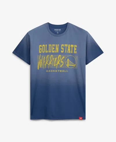 Sportiqe Men's And Women's Golden State Warriors Bingham Sun-fade T-shirt In Multi