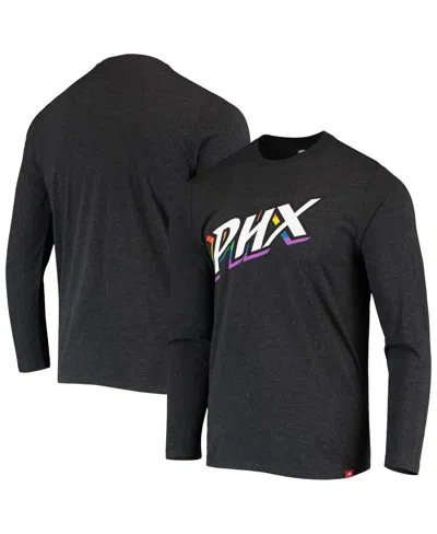 Sportiqe Men's And Women's Heathered Black Phoenix Mercury Pride Tri-blend Long Sleeve T-shirt