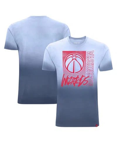 Sportiqe Men's And Women's Navy Washington Wizards Bingham Sun-fade T-shirt In Blue