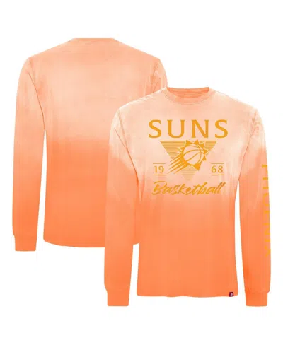Sportiqe Men's And Women's Orange Phoenix Suns Mohave Sun-dipped Long Sleeve T-shirt