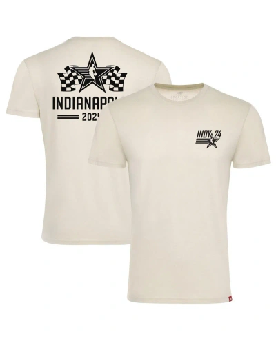 Sportiqe Men's And Women's  Cream 2024 Nba All-star Game Comfy Tri-blend T-shirt