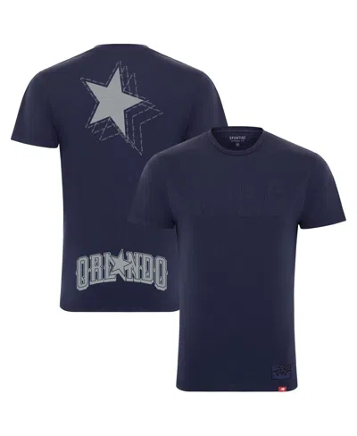 Sportiqe Men's And Women's  Heather Navy Orlando Magic X Jefre 2023/24 City Edition Bingham T-shirt