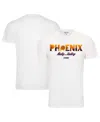 Sportiqe Men's And Women's  White Phoenix Suns 2023 Nba Playoffs Rally The Valley Bingham T-shirt In White