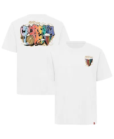 Sportiqe Men's And Women's X 2pac California Love White Golden State Valkyries Pride Duke T-shirt In Neutral