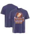 Sportiqe Men's And Women'sâ Purple Phoenix Mercury Rock Roll Collection Angus Mineral Wash Premium T-shirt In Purple
