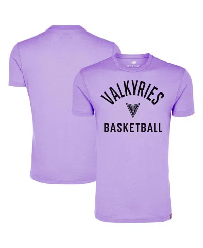 Sportiqe Men's And Women'sâ Violet Golden State Valkyries Super-soft Comfy Tri-blend T-shirt In Purple