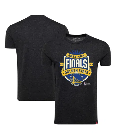 Sportiqe Men's  Black Golden State Warriors 2022 Nba Finals Crest Comfy T-shirt
