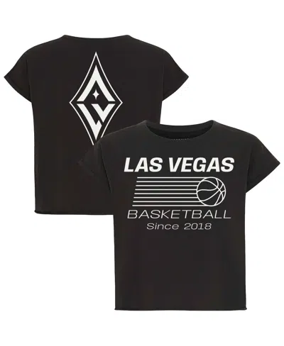 Sportiqe Women's Anthracite Las Vegas Aces Athletic Club Collection Alana T-shirt In Black