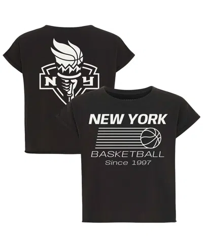 Sportiqe Women's Anthracite New York Liberty Athletic Club Collection Alana T-shirt In Multi