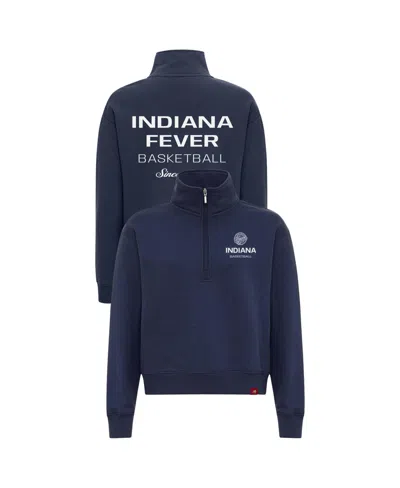 Sportiqe Women's Blue Indiana Fever Athletic Club Collection Marant Quarter-zip Pullover