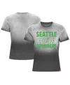 Sportiqe Women's Charcoal Seattle Sounders Fc Arcadia T-shirt In Gray