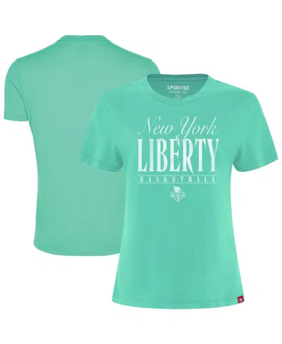 Sportiqe Women's Mint New York Liberty Arcadia T-shirt In Green