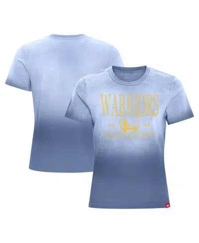 Sportiqe Women's Royal Golden State Warriors Arcadia Sun-dipped T-shirt
