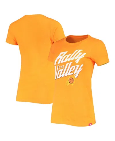 Sportiqe Women's  Heathered Orange Phoenix Suns Rally The Valley Davis T-shirt