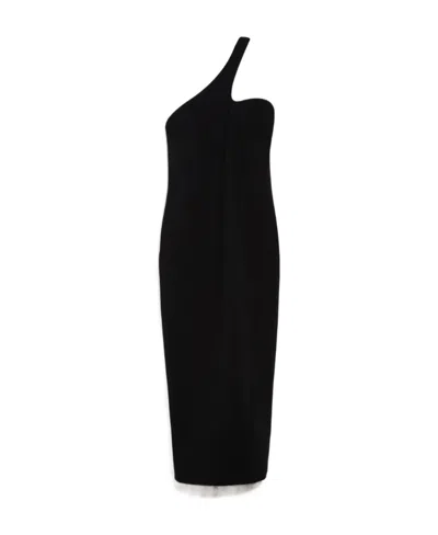Sportmax A Bare-back Dress In Black