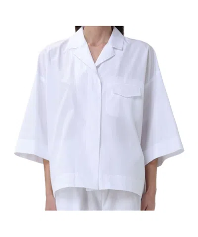 Sportmax A Short Sleeved Shirt In Blue