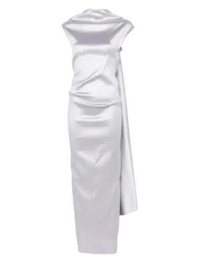 Sportmax Abadan Maxi Dress In Grey