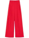 Sportmax Abadan Wool-blend Canvas Wide-leg Pants