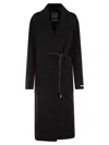Sportmax Max Mara  Abate - Double Dressing Gown Coat In Black