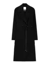 Sportmax Abate Dressing Gown Coat In Black