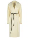 Sportmax 'abbot' Milk Virgin Wool Dressing Gown Coat
