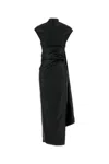 Sportmax Abito Abadani123 In Raso Stretch Nero Donna