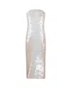 Sportmax Strapless Sequin Embellished Midi Dress In 007