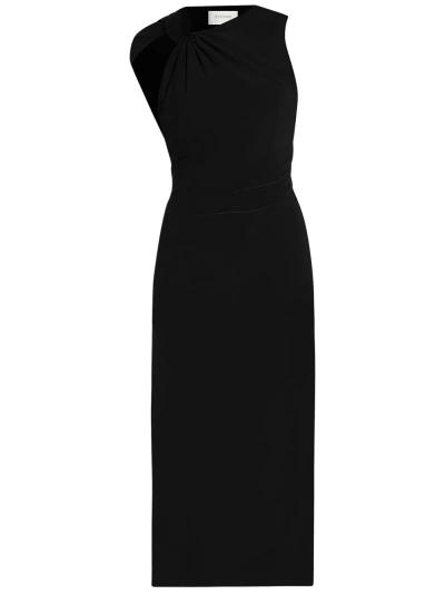Sportmax Women's Nuble Knotted Shoulder Midi-dress In Black