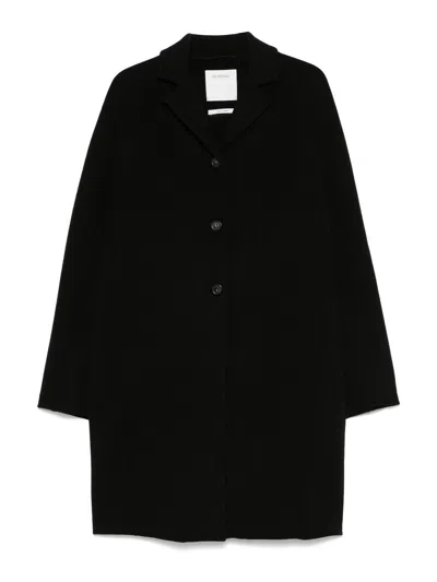 Sportmax Wool Single-breasted Coat In Black