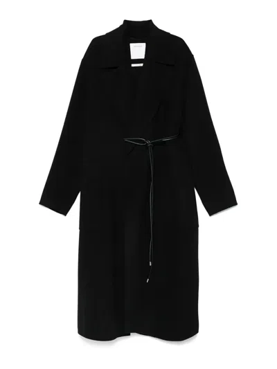 SPORTMAX ABRIGO CORTO - NEGRO