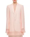Sportmax Acacia Single Breasted Blazer In Pink