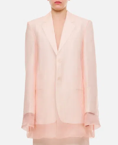 Sportmax Acacia Single Breasted Blazer In Rose