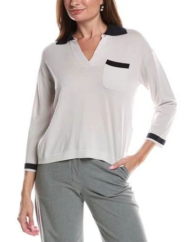 Sportmax Accorta Wool Blazer Top In Multi