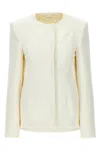 Sportmax Fitted Silhouette Single-breasted Jacket In White