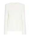 Sportmax Fitted Silhouette Single-breasted Jacket In White