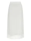 Shop Sportmax Aceti Skirt In White