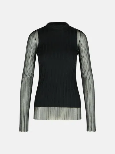 Sportmax 'acino' Black Polyamide Blend Sweater