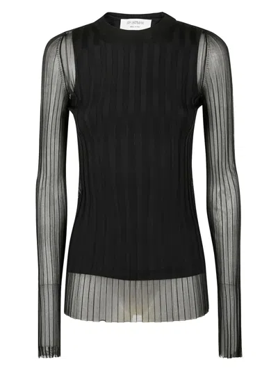 Sportmax Acino1234 Double Top By Max Mara  In Black