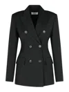 Sportmax Adamo Black Virgin Wool Blazer In Black