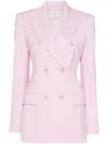 Sportmax Woman Blazer Pink Size 6 Virgin Wool In 粉色